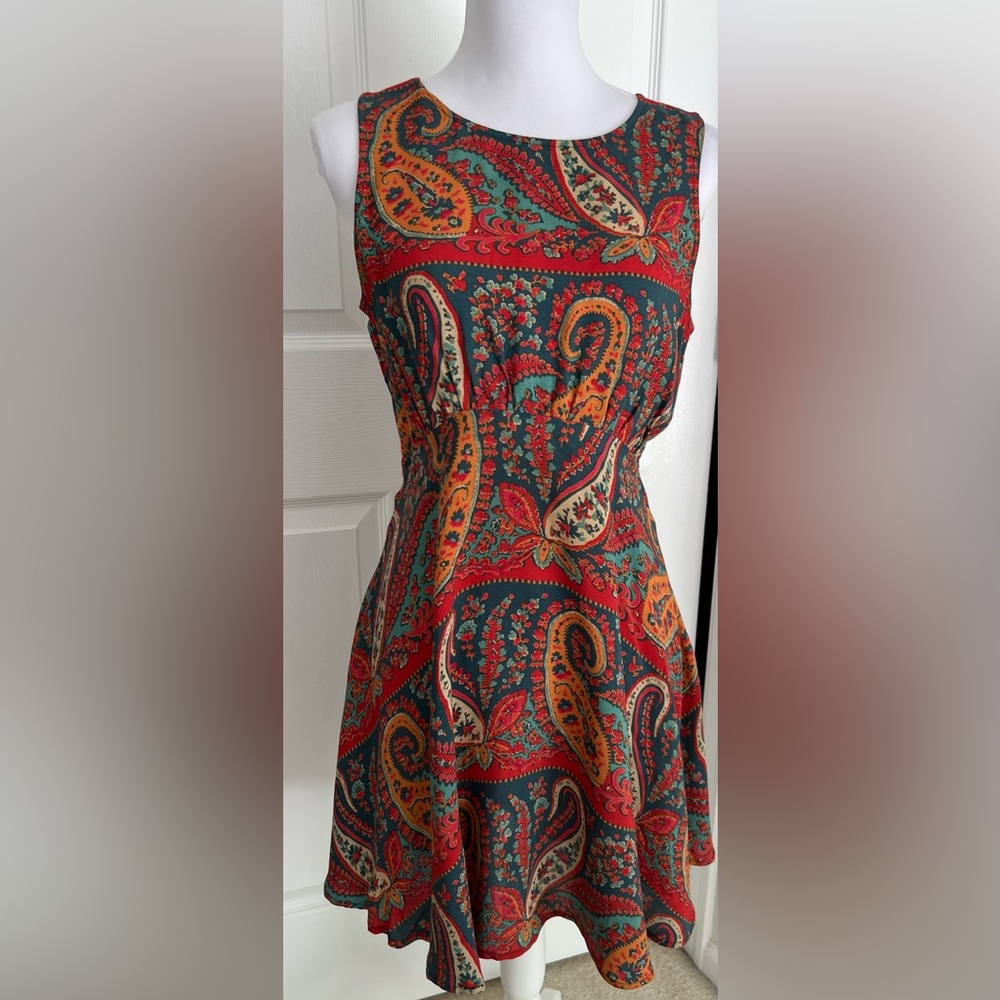 Free People Sleeveless Print Dress - size 4